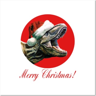 Merry Christmas! T-Rex Print Posters and Art